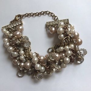 Banana Republic mixed chunky costume jewelry bracelet.